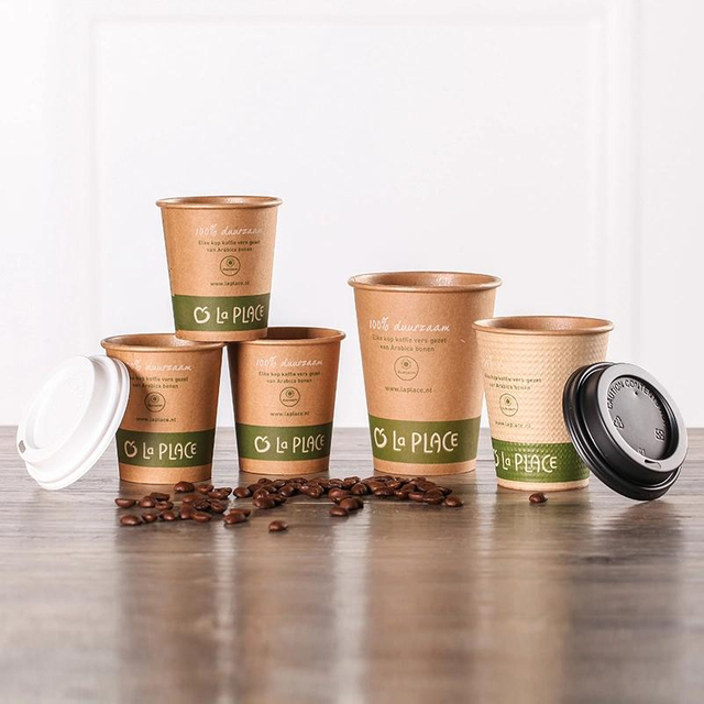 Custom Printed Disposable Hot Water Coffee Paper Cup