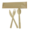New Type Eco Friendly 3-Piece Fork Knife Spoon Bamboo Disposable Cutlery Set