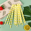 Colorful Custom Printed Disposable Biodegradable Drinking Paper Straws