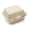 Biodegradable Sugarcane Pulp(T-HB) 6" Hamburger Box 