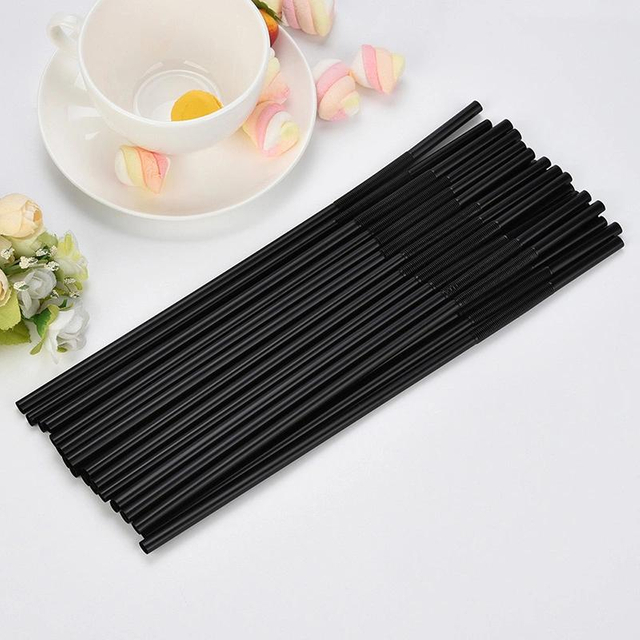 Extra Long Bendy Party Fancy Straws Disposable Party Supplies Drinking Plastic Straws