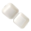 Bagasse Plate Disposable Sugarcane Food Container Hamburger Sugar Cane