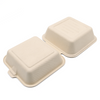 Biodegradable Sugarcane Pulp(T-HB) 6" Hamburger Box 