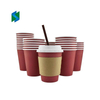 Disposable Coffee Cups with Lids and Straws - 16 Oz (90 Set) Togo Hot Paper Coffee Cup with Lid to Go for Beverages Espresso Tea