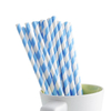 Party Disposable Biodegradable Flat Cut Fine Paper Straw