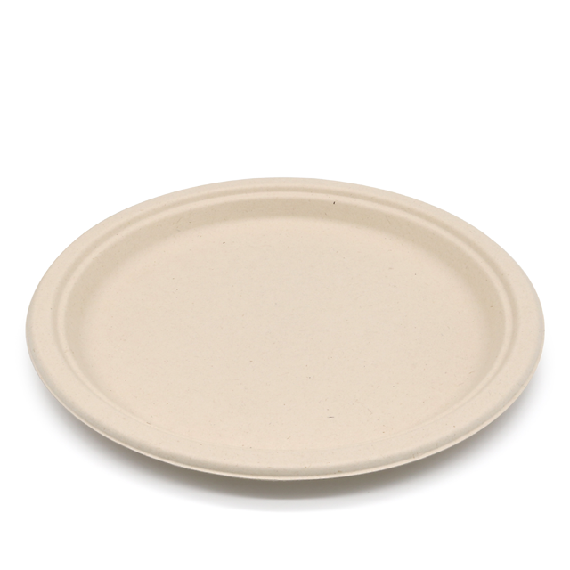 Biodegradable 10" Round Plant Fibre Plate 