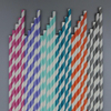 Disposable Customized Logo Paper Straw White Brown Paper Drinking Straw