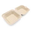 Biodegradable Sugarcane Pulp (P-HB) 6" Hamburger Box 