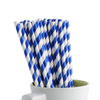Party Disposable Biodegradable Flat Cut Fine Paper Straw