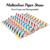 Disposable Customized Logo Paper Straw White Brown Paper Drinking Straw