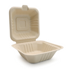 Biodegradable Sugarcane Pulp (P-HB) 6" Hamburger Box 