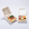 Disposable Eco Friendly Biodegradable Take out to Go Bagasse Bamboo Pulp Wheat Straw Food Container with Lids