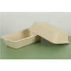 Pulp Dessert Reusable Inch 7 Christmas Wheat Degradable Paper Friendly Prep Compartment Container 8 Size Straw Microwave Meal