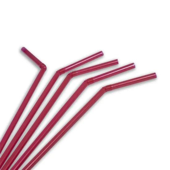 Disposable Flexible Bendy Straw for Party Milkshake and Iced Beverages