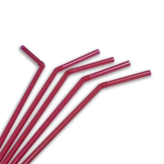 Disposable Flexible Bendy Straw for Party Milkshake and Iced Beverages