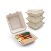 Biodegradable Sugarcane Pulp (P-SH08)8" Clamshell with Single Compartment