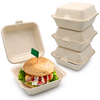 Biodegradable Sugarcane Pulp(T-HB) 6" Hamburger Box 