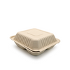 Biodegradable Sugarcane Pulp (P-SH08-3)8" Clamshell with 3 Compartment