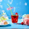 Disposable Flexible Bendy Straw for Party Milkshake and Iced Beverages